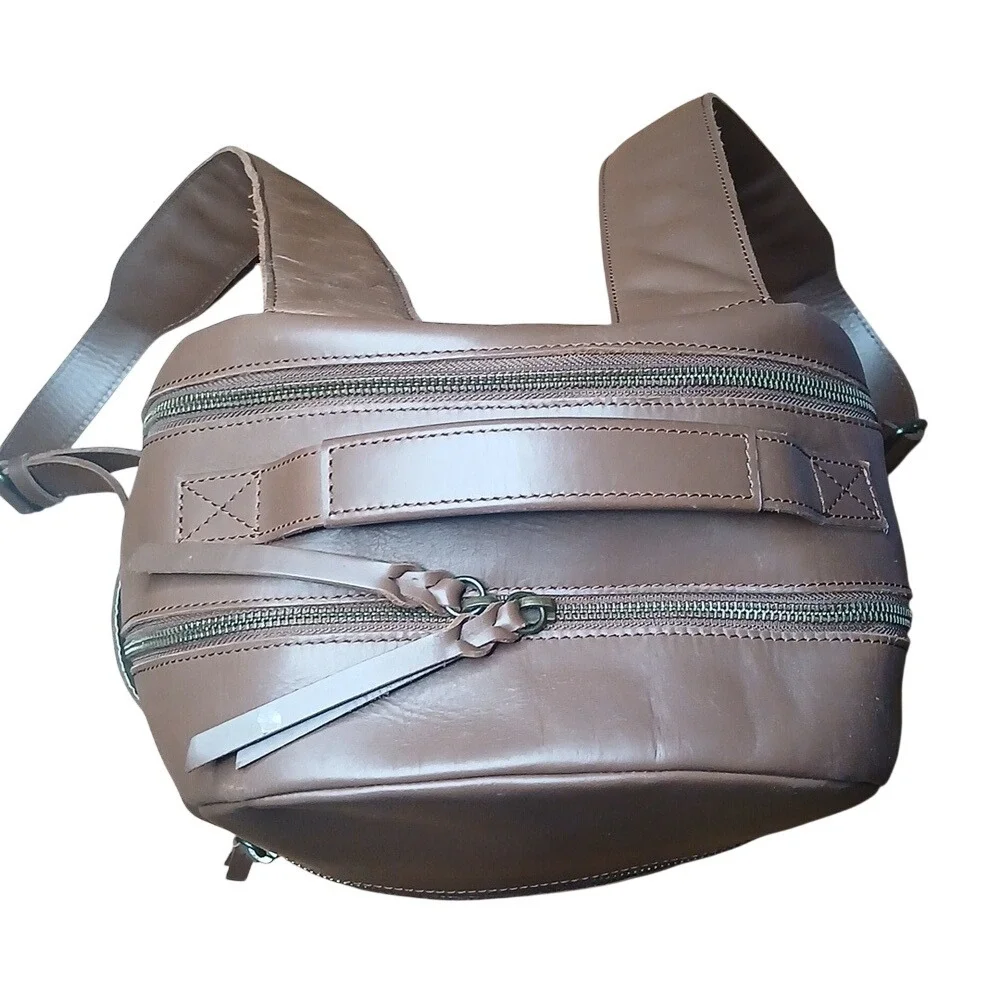 Able Alem Brown Leather‎ Backpack